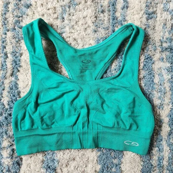 Champion Green Sports Bra || XS EUC - Picture 2 of 7